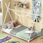 Bellemave® Twin Size Montessori Triangle Metal Floor Bed - Bellemave